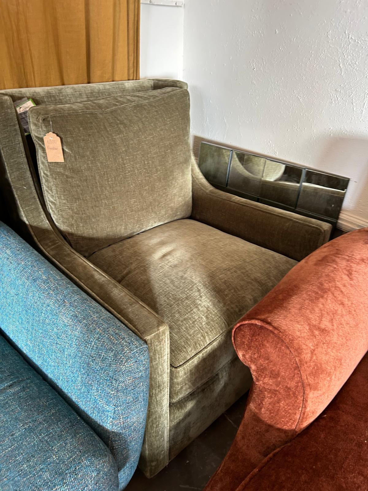 Green Swivel Armchair